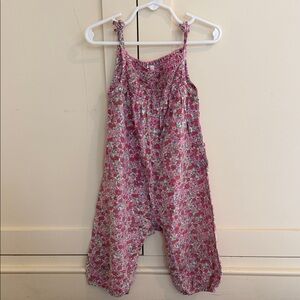Baby Boden Pink Floral Smocked Romper 18-24M